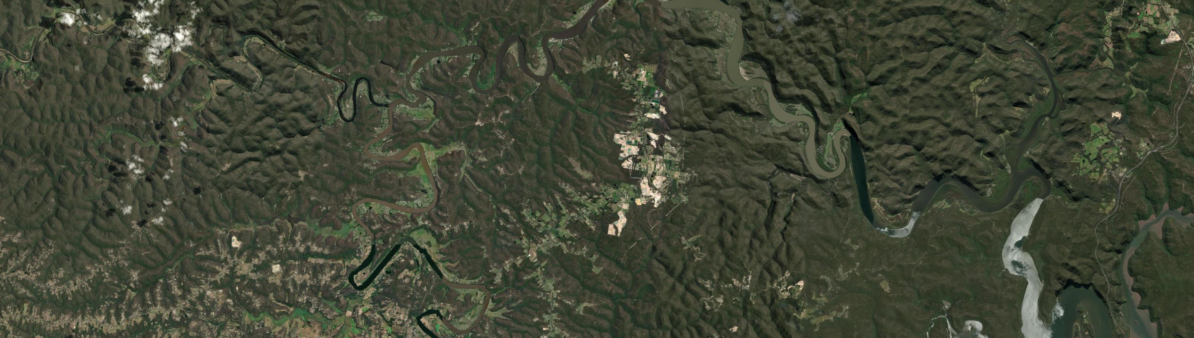 Aerial view of Maroota, NSW