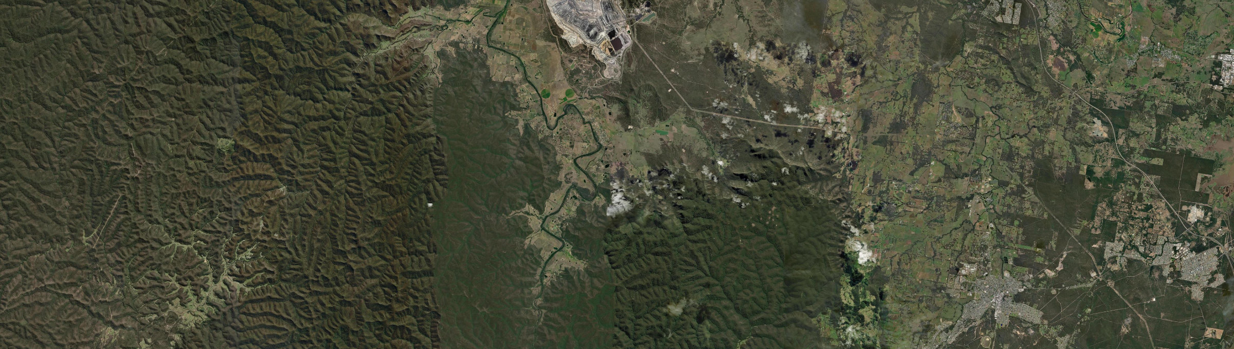 Aerial view of Broke (NSW), NSW