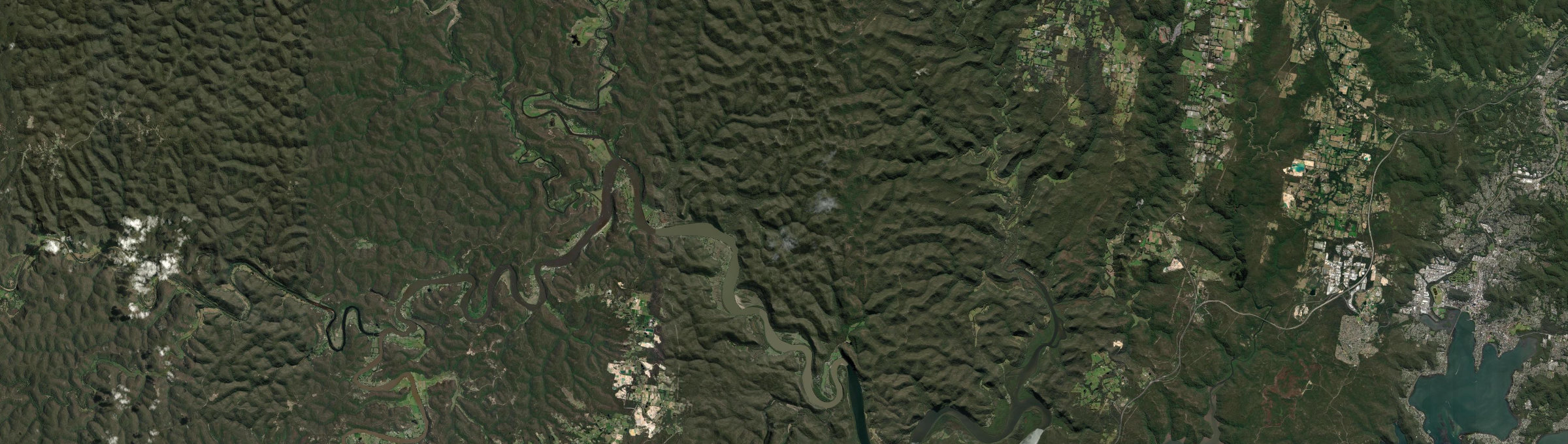 Aerial view of Gunderman, NSW