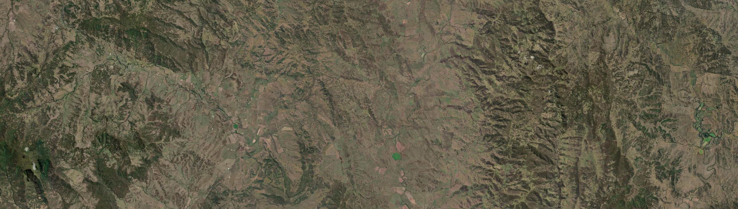 Aerial view of Green Creek, NSW