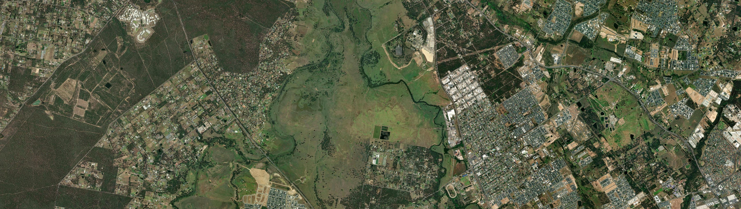 Aerial view of Richards, NSW