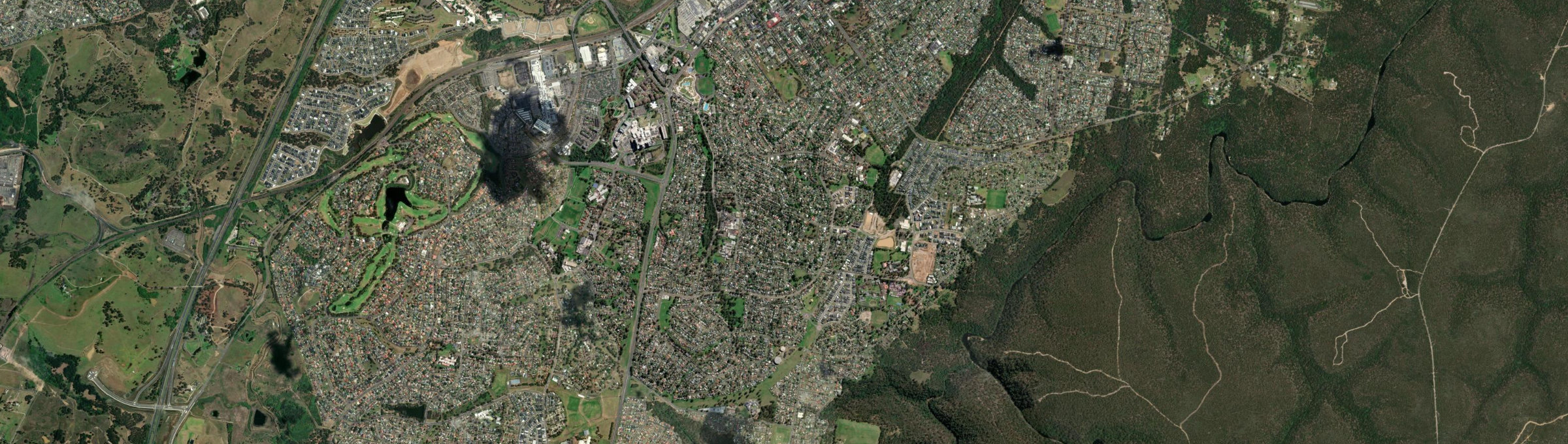 Aerial view of Bradbury (NSW), NSW