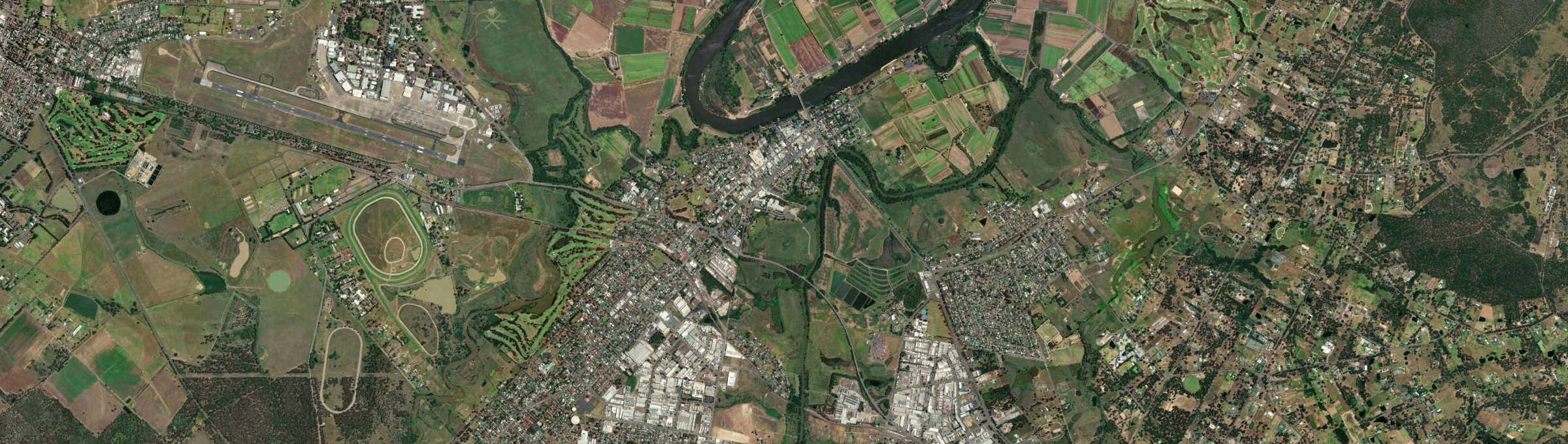 Aerial view of Windsor (NSW), NSW