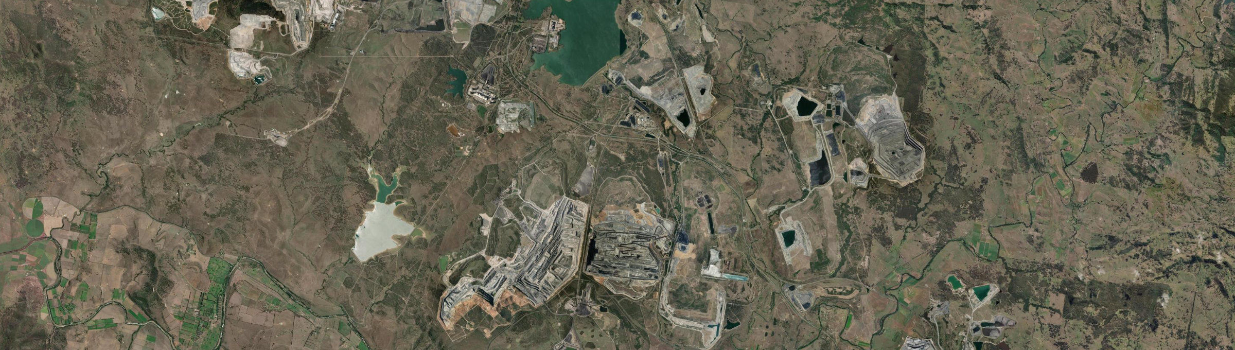 Aerial view of Liddell, NSW
