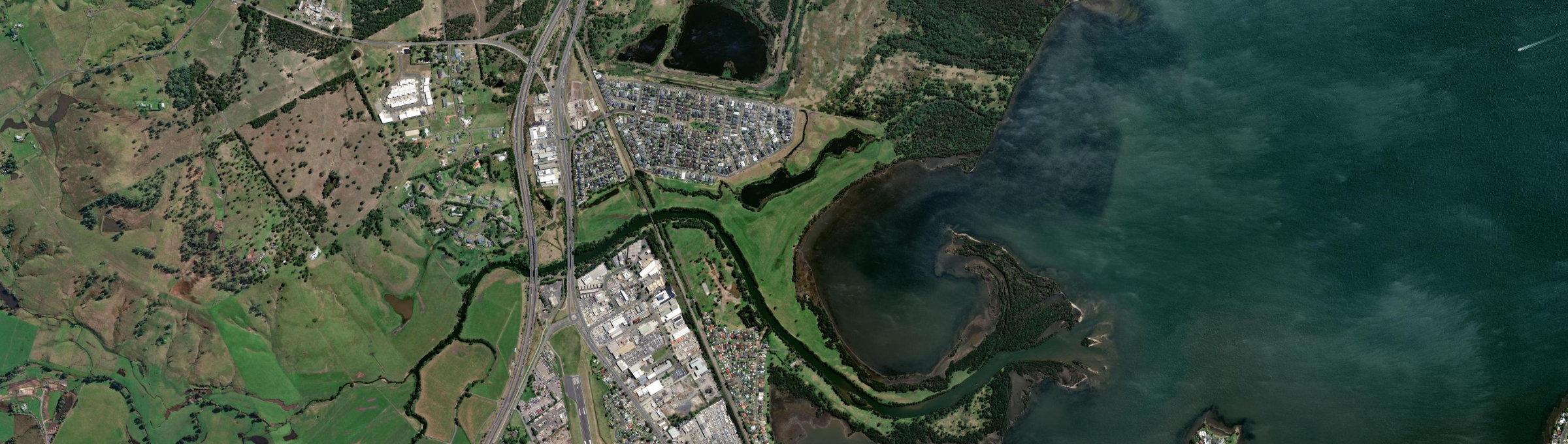 Aerial view of Haywards Bay, NSW