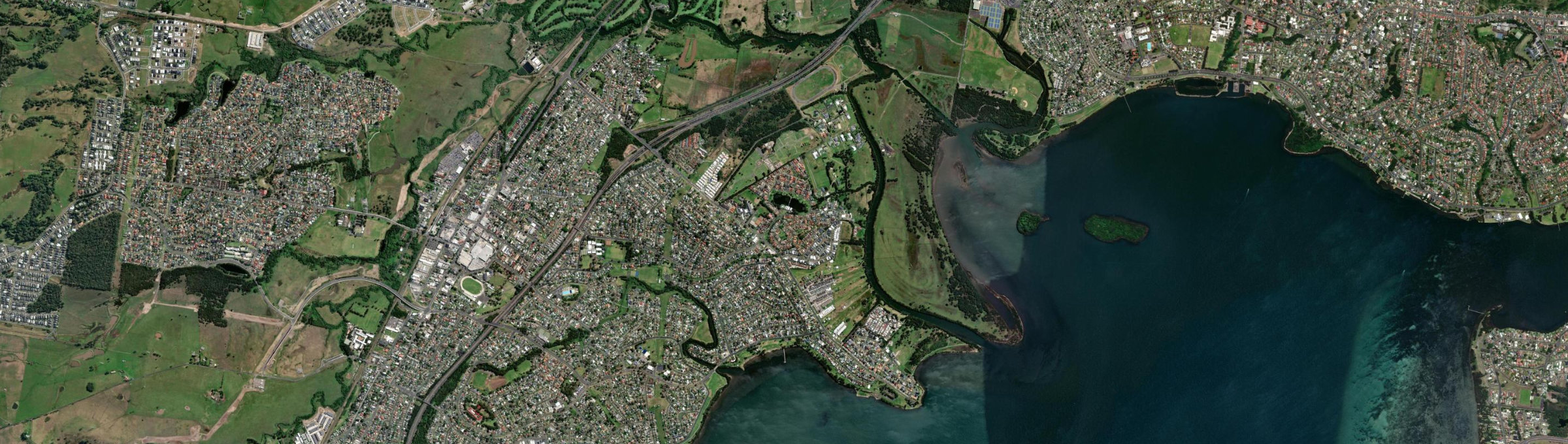 Aerial view of Kanahooka, NSW