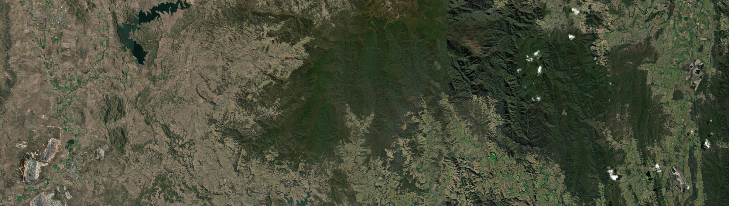 Aerial view of Carrabolla, NSW