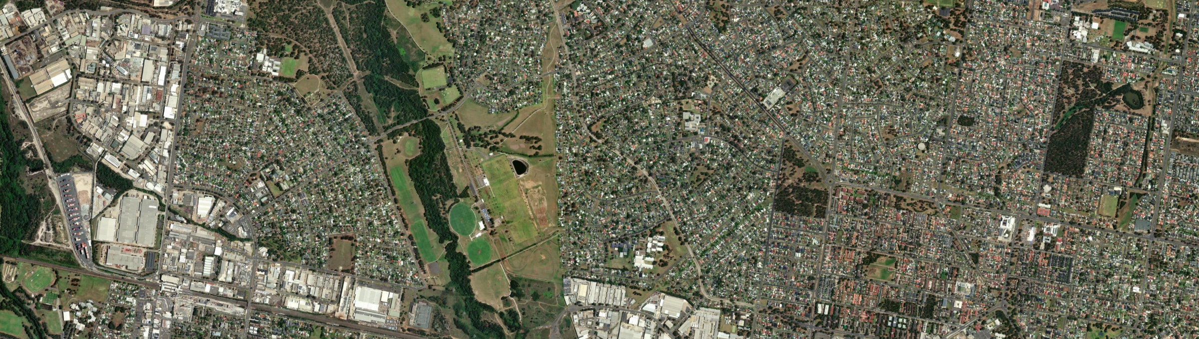 Aerial view of Whalan, NSW