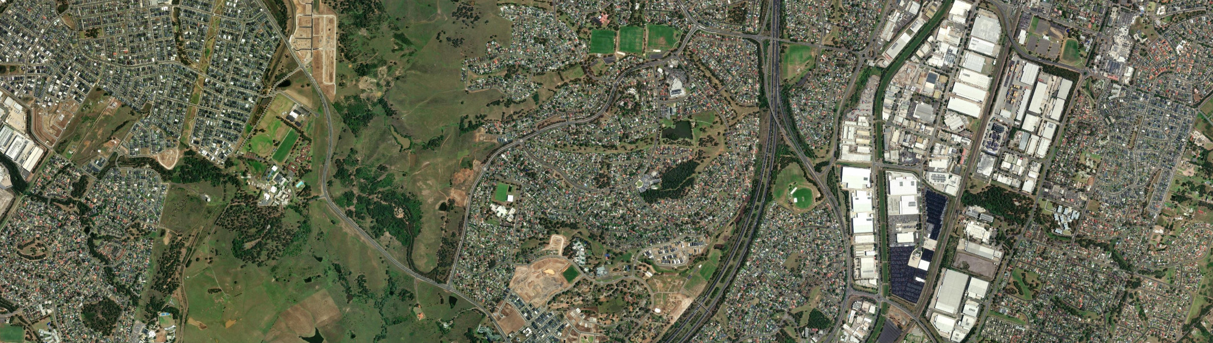 Aerial view of Eagle Vale, NSW