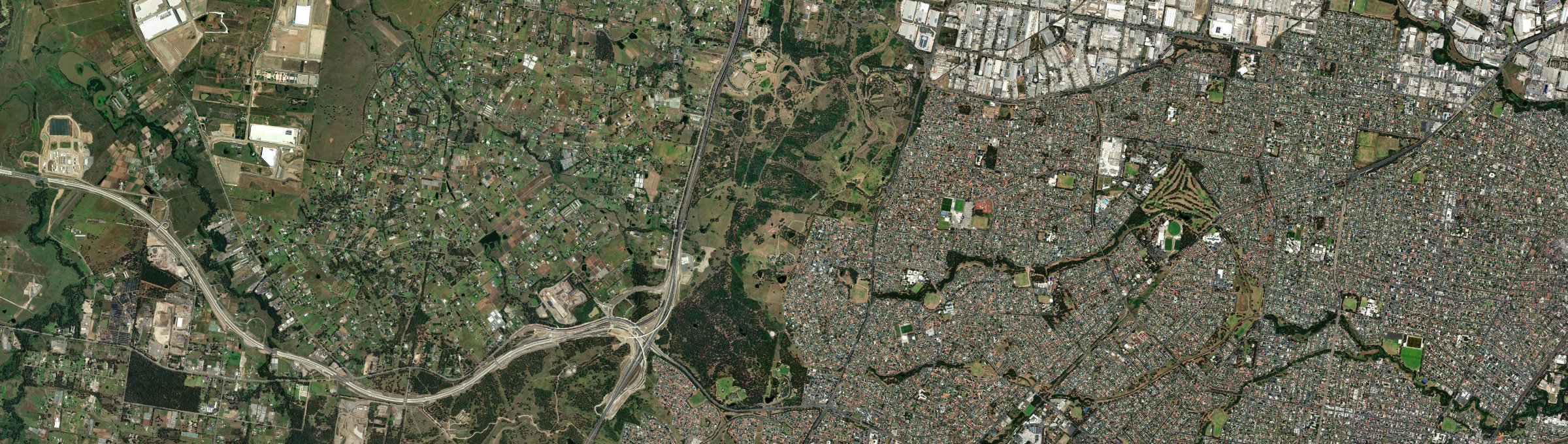 Aerial view of Abbotsbury, NSW