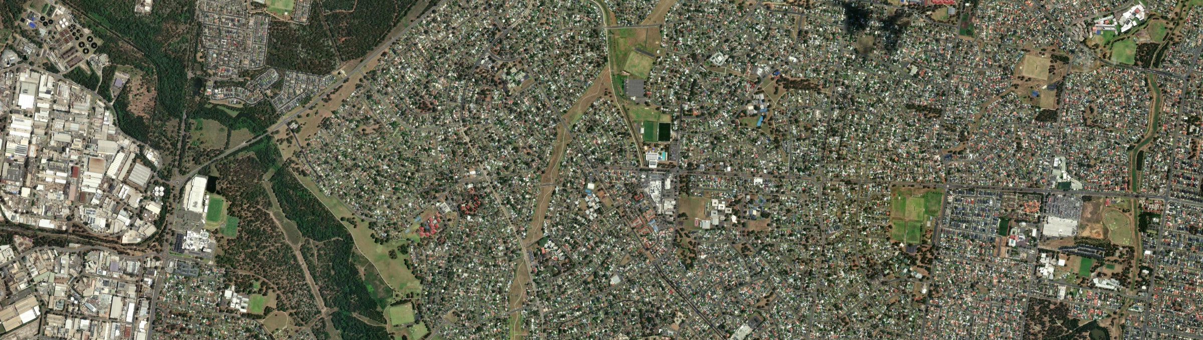 Aerial view of Emerton, NSW