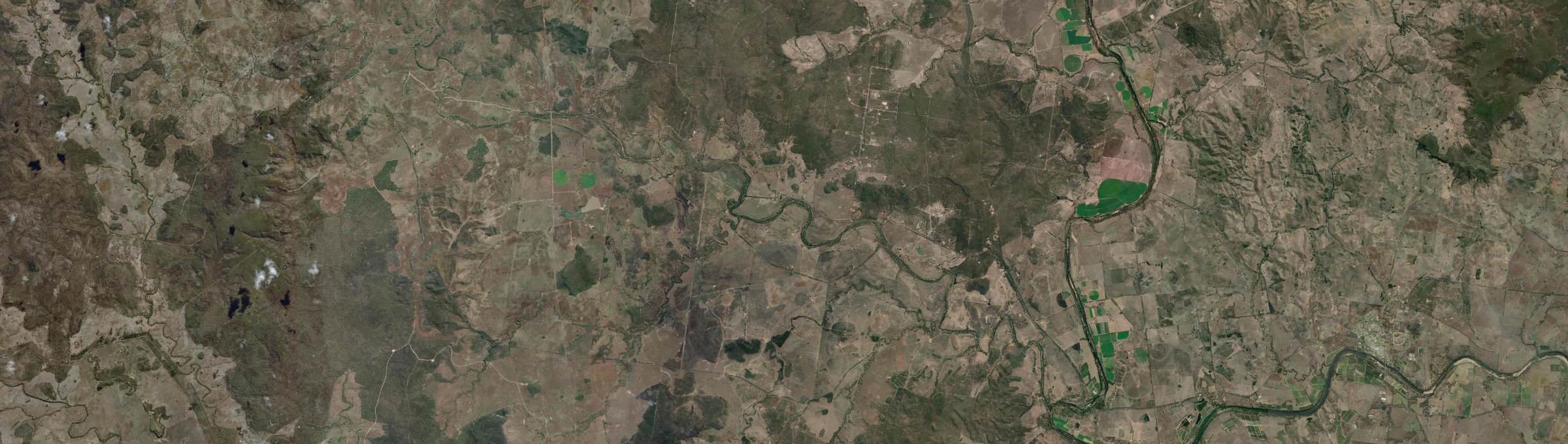 Aerial view of Coonambula, QLD