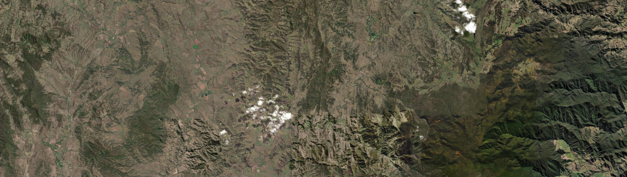 Aerial view of Moonan Flat, NSW