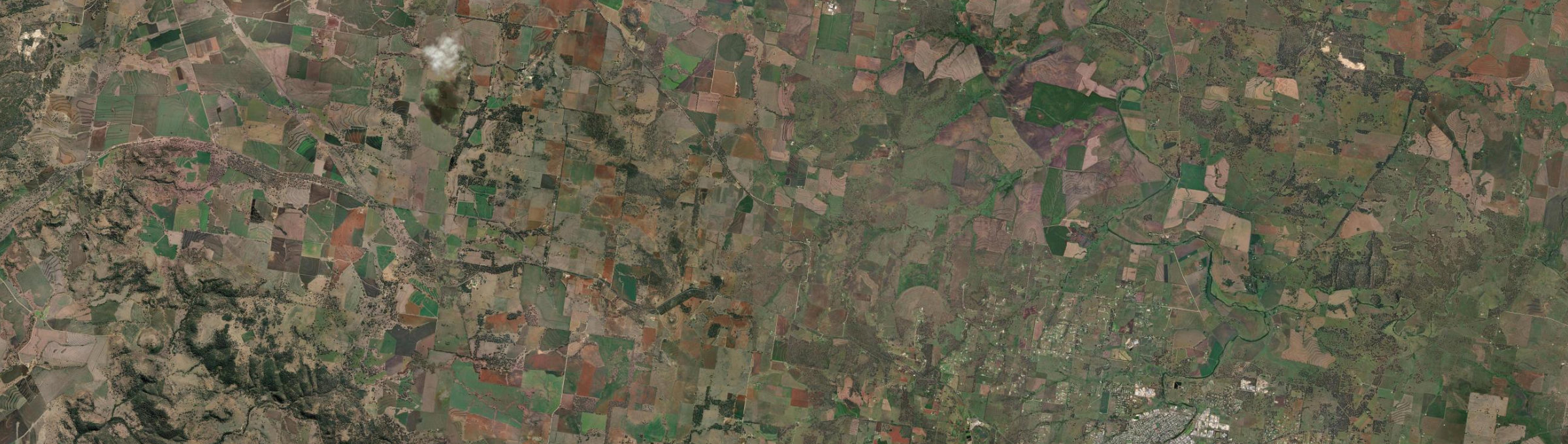 Aerial view of Rob Roy, NSW