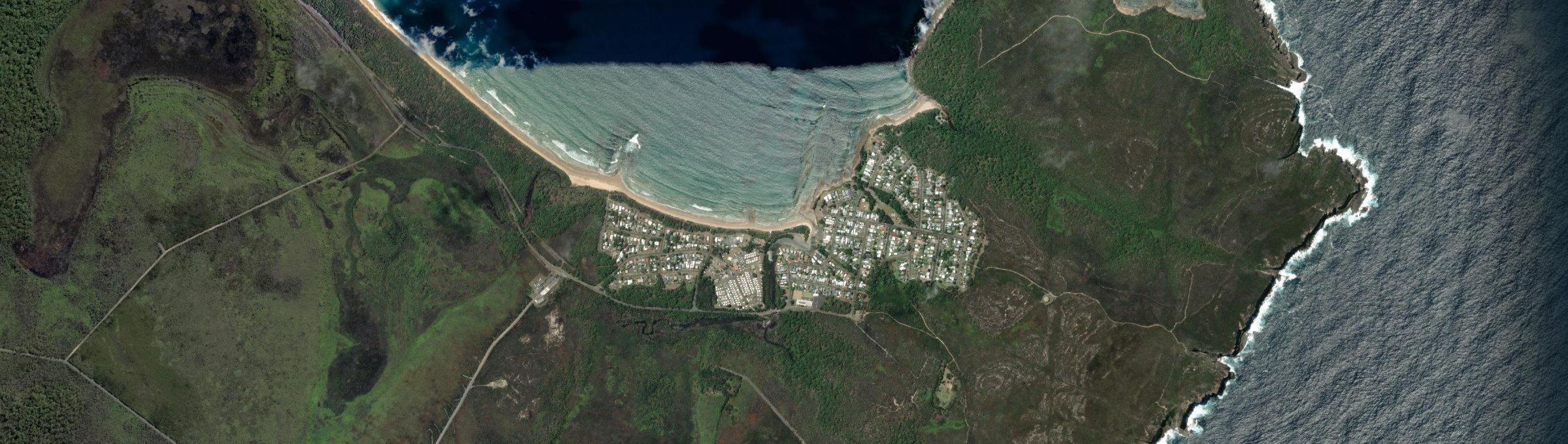 Aerial view of Currarong, NSW