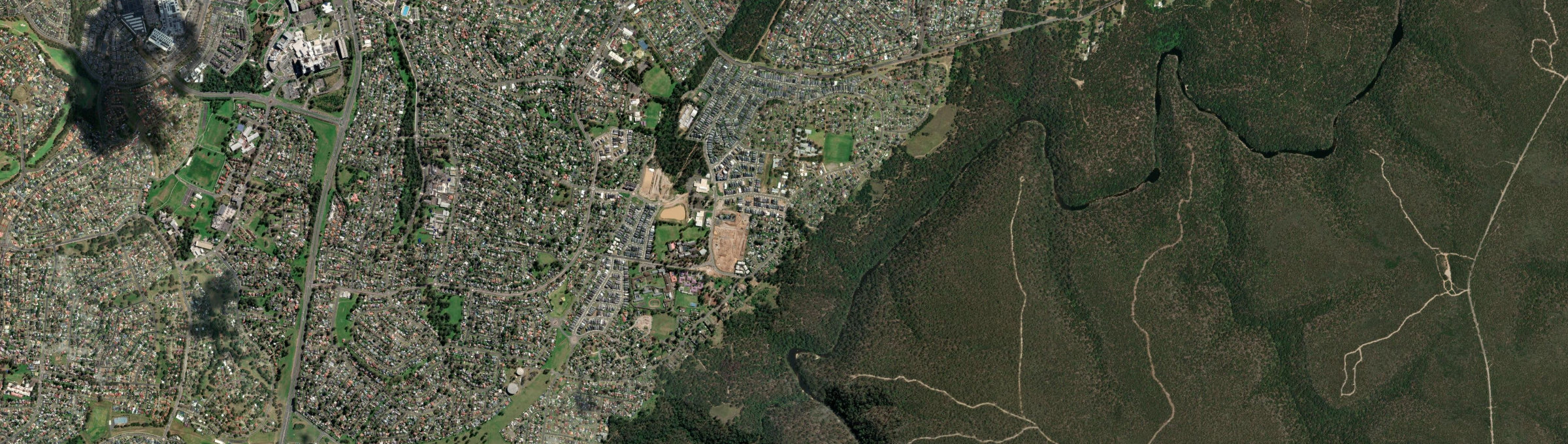 Aerial view of Airds, NSW