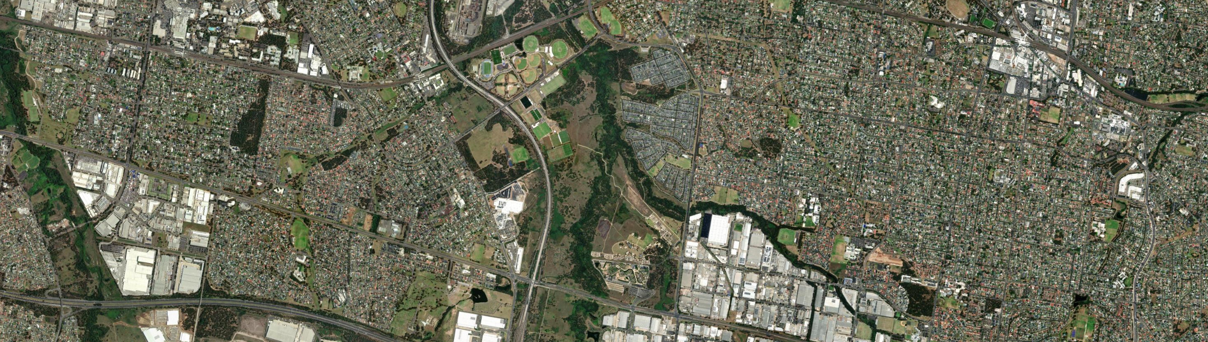 Aerial view of Bungarribee, NSW