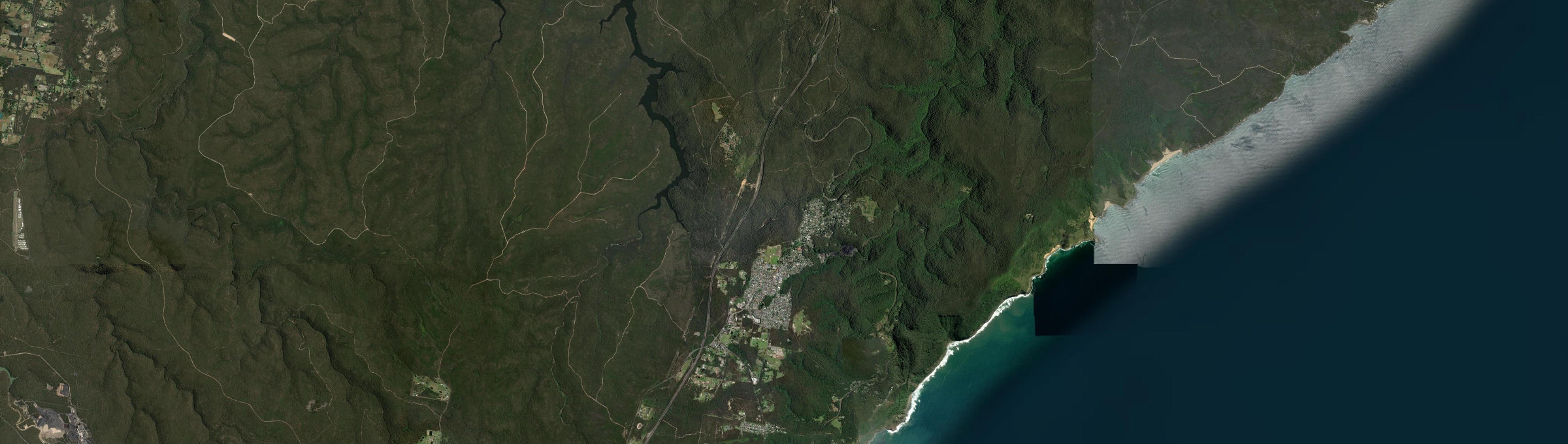 Aerial view of Helensburgh, NSW