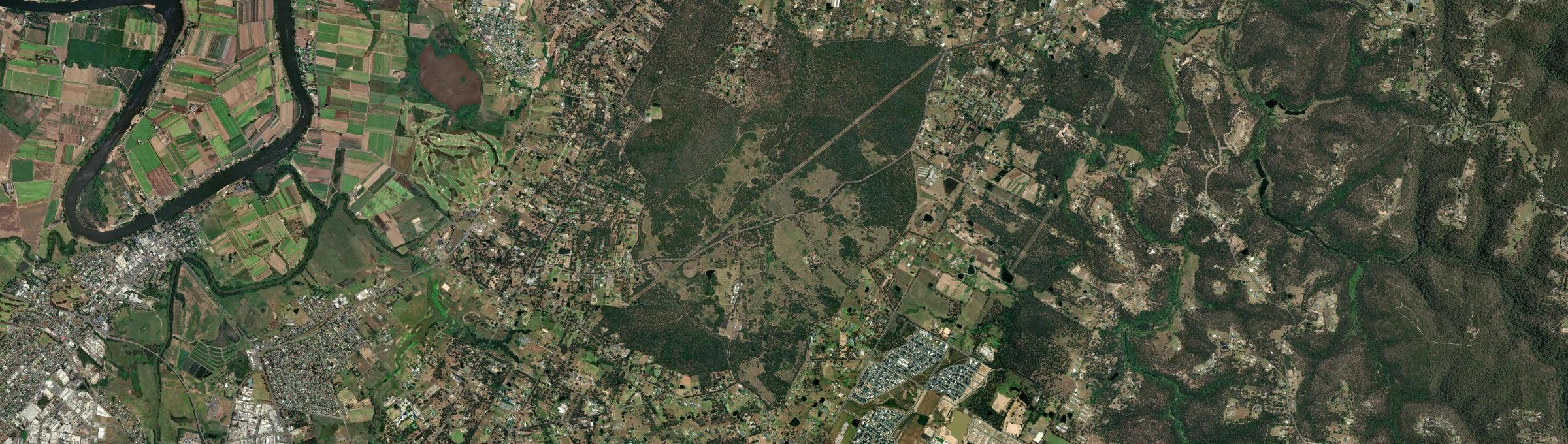 Aerial view of Scheyville, NSW