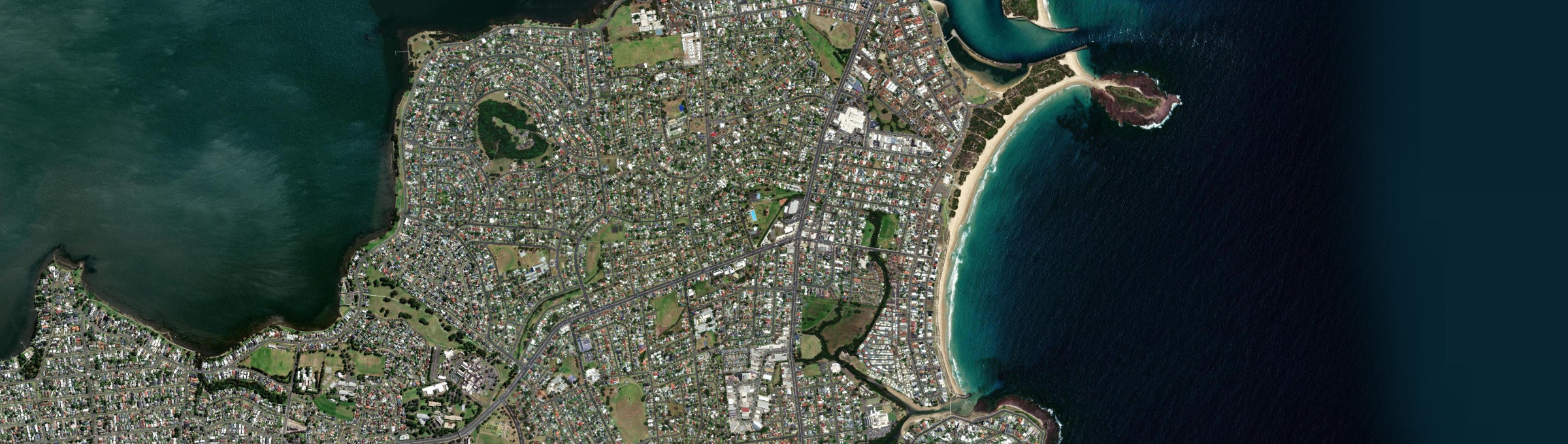 Aerial view of Warilla, NSW