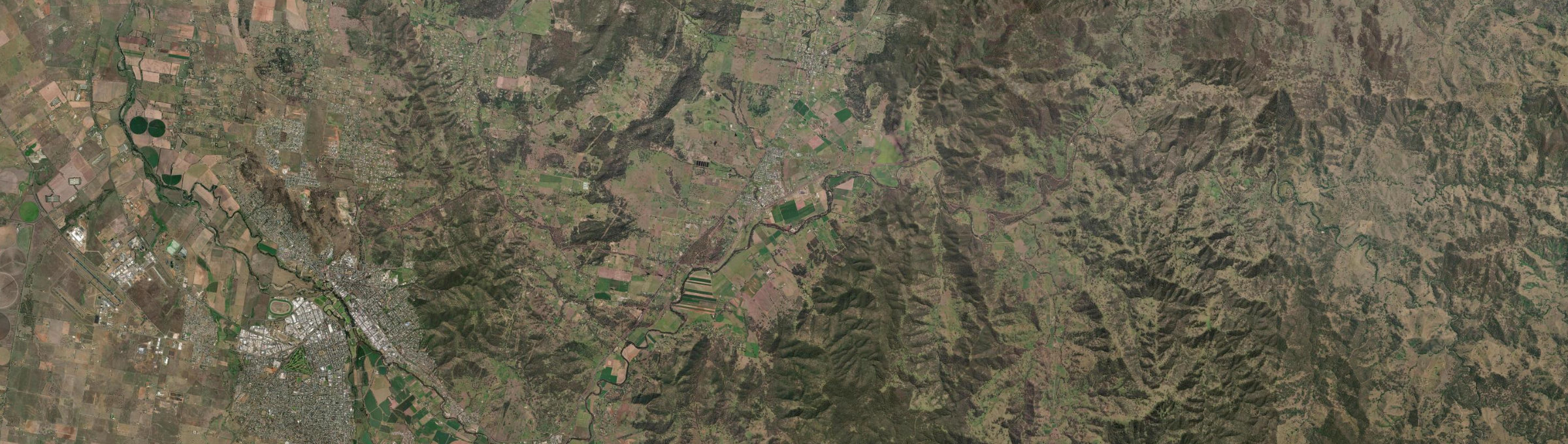 Aerial view of Kootingal, NSW