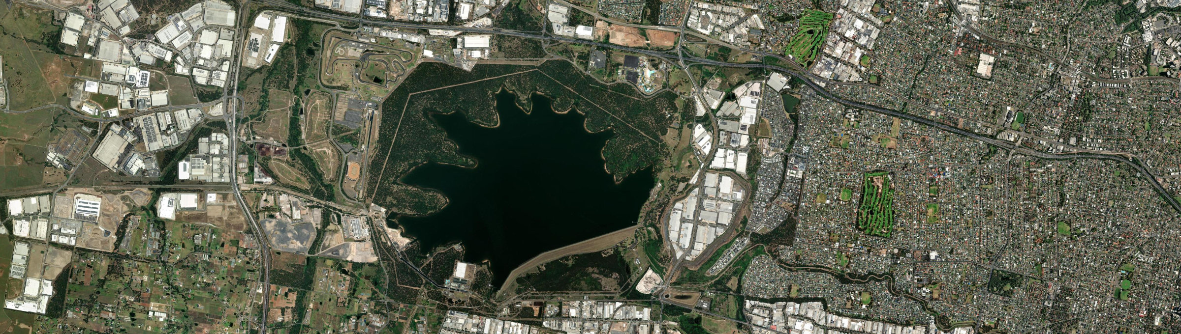 Aerial view of Pemulwuy, NSW