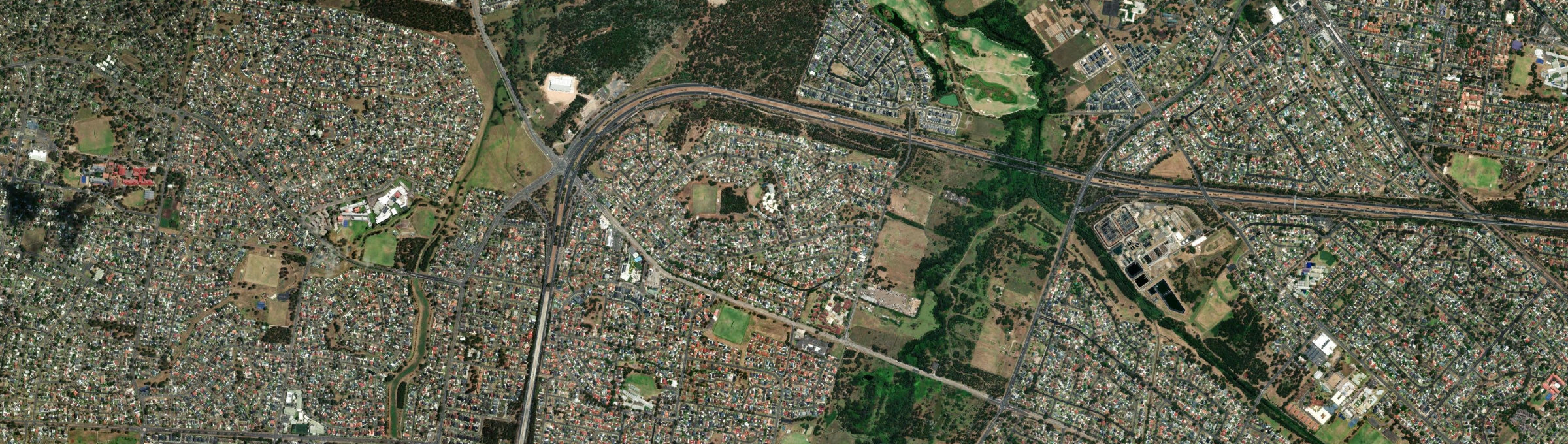 Aerial view of Dean Park, NSW