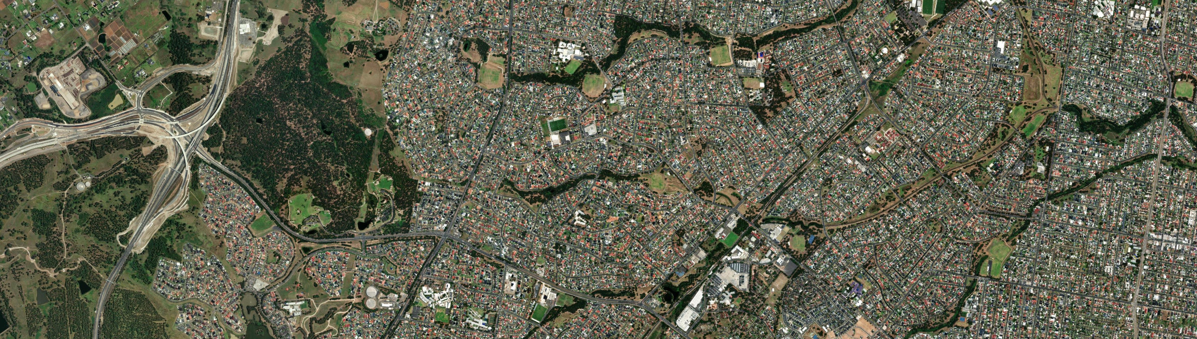 Aerial view of Edensor Park, NSW