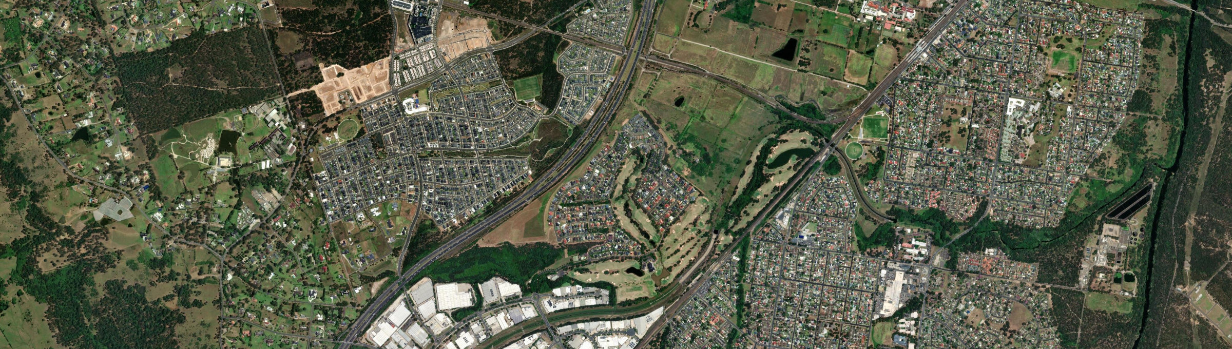 Aerial view of Macquarie Links, NSW