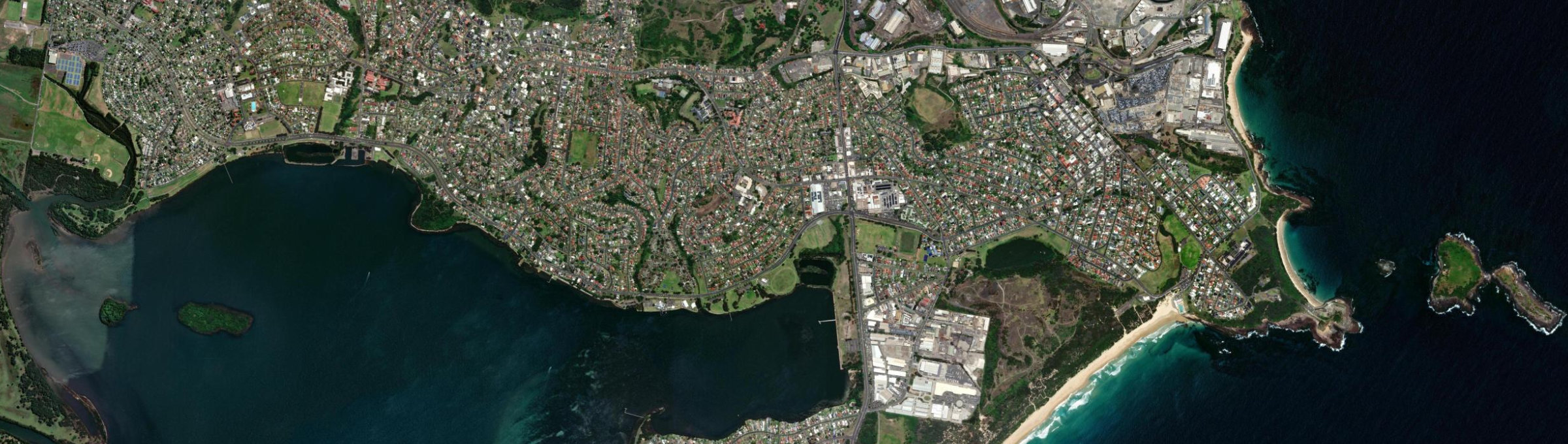 Aerial view of Warrawong, NSW