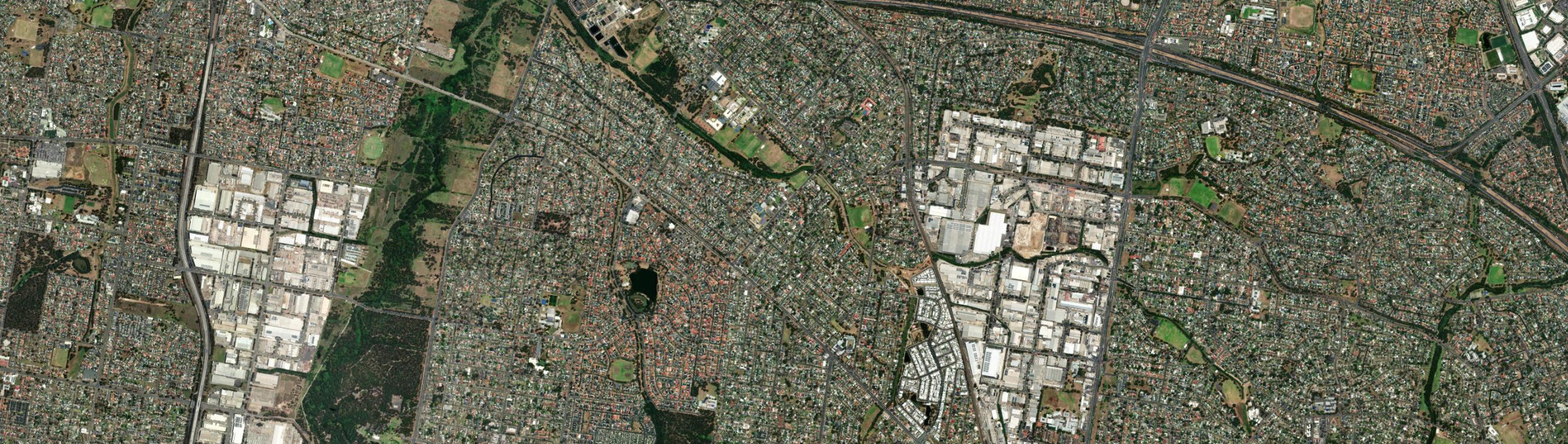 Aerial view of Marayong, NSW