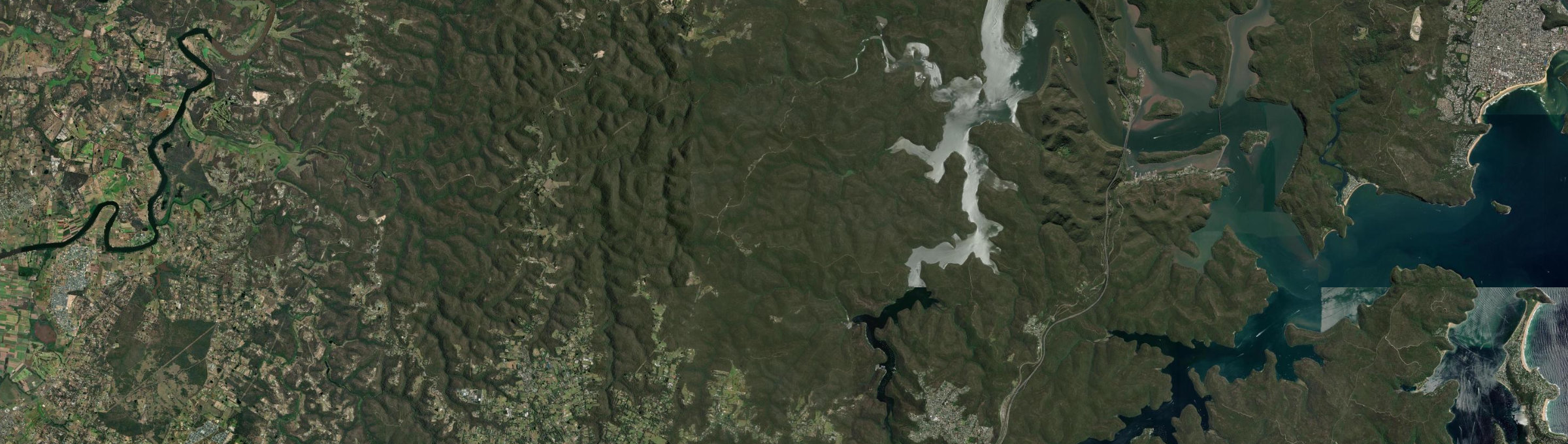 Aerial view of Fiddletown, NSW