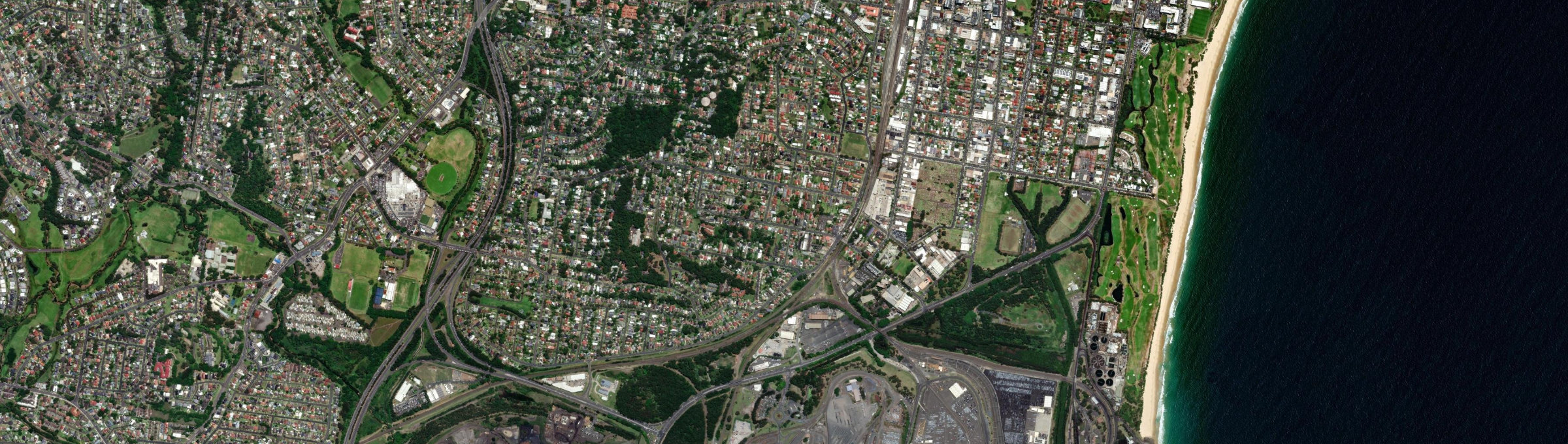Aerial view of Coniston, NSW