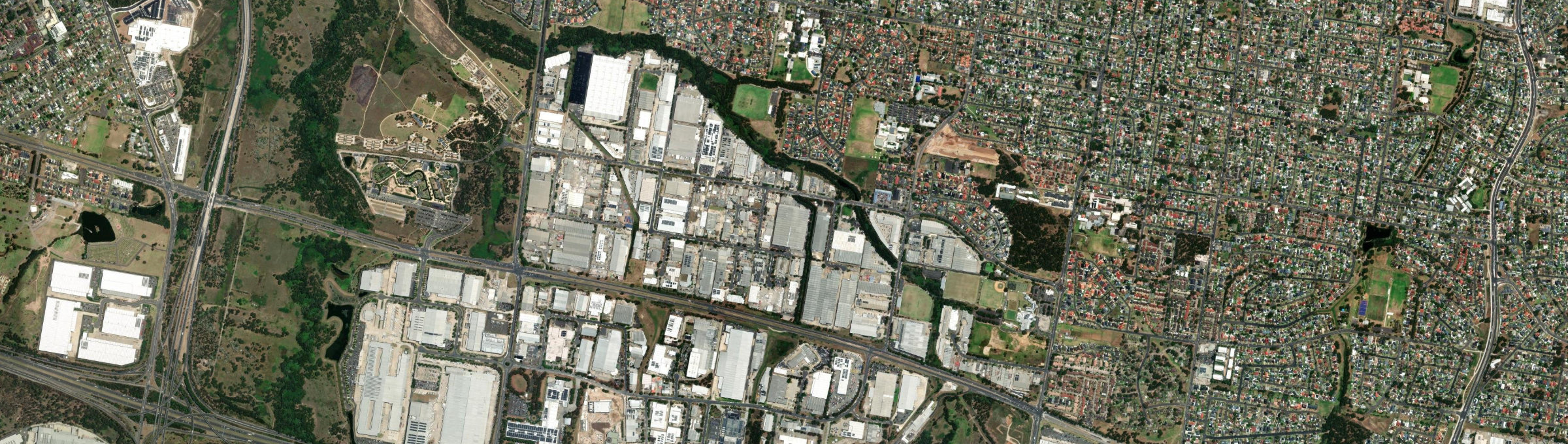 Aerial view of Arndell Park, NSW