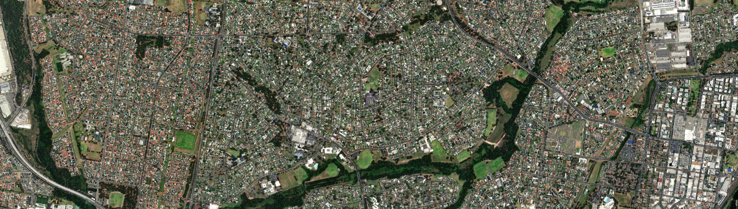 Aerial view of Sadleir, NSW