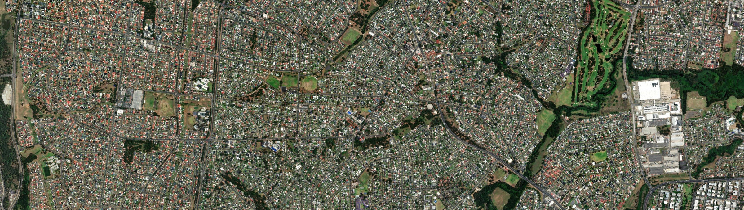 Aerial view of Heckenberg, NSW