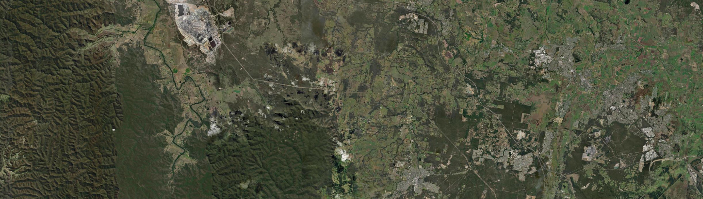 Aerial view of Pokolbin, NSW