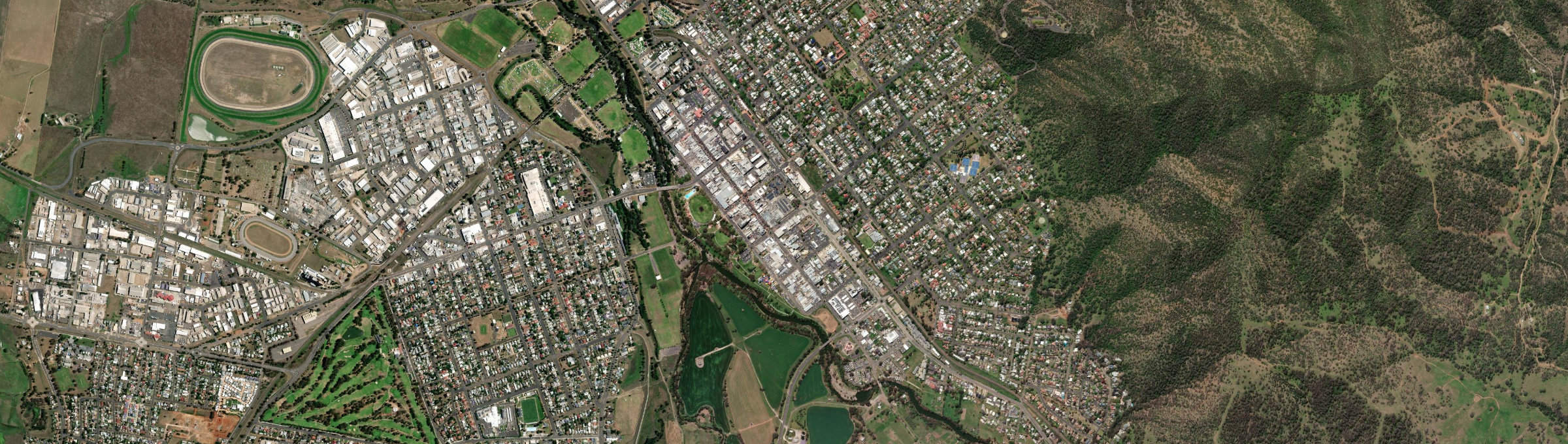 Aerial view of Tamworth, NSW