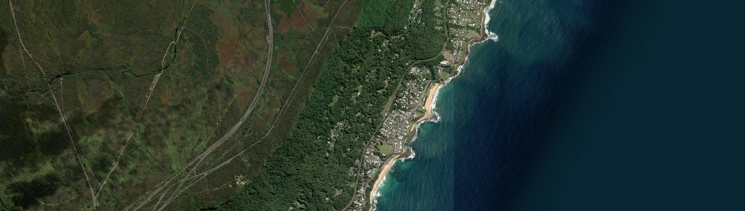 Aerial view of Coledale, NSW