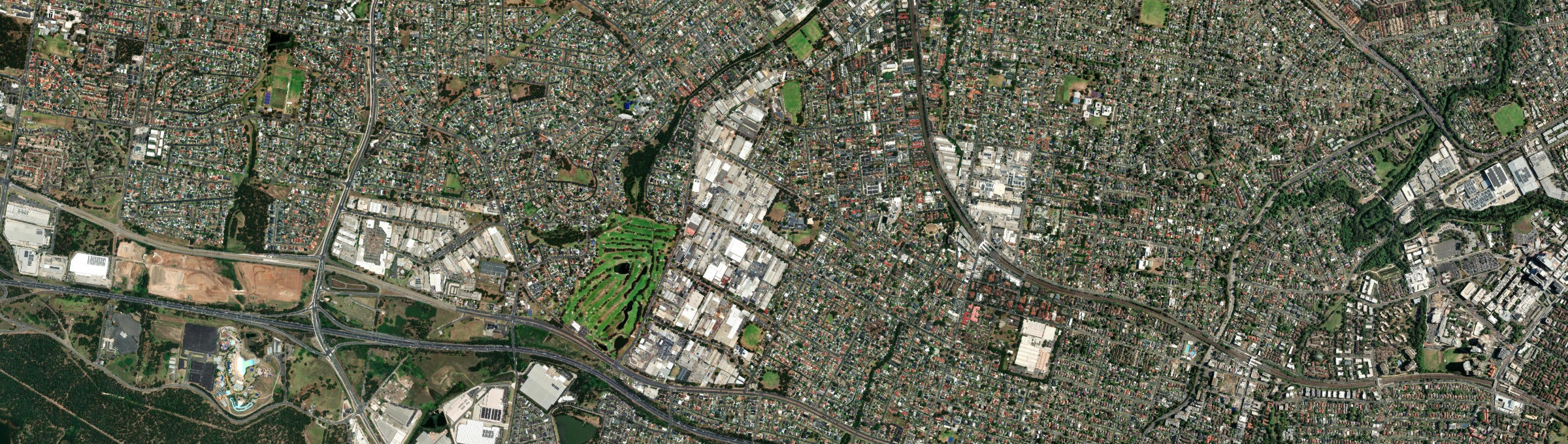 Aerial view of Girraween (NSW), NSW