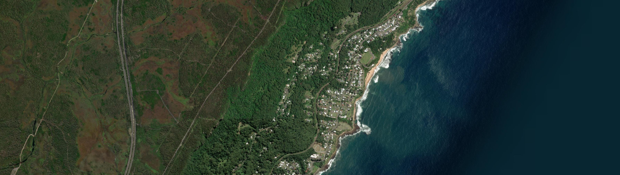 Aerial view of Wombarra, NSW