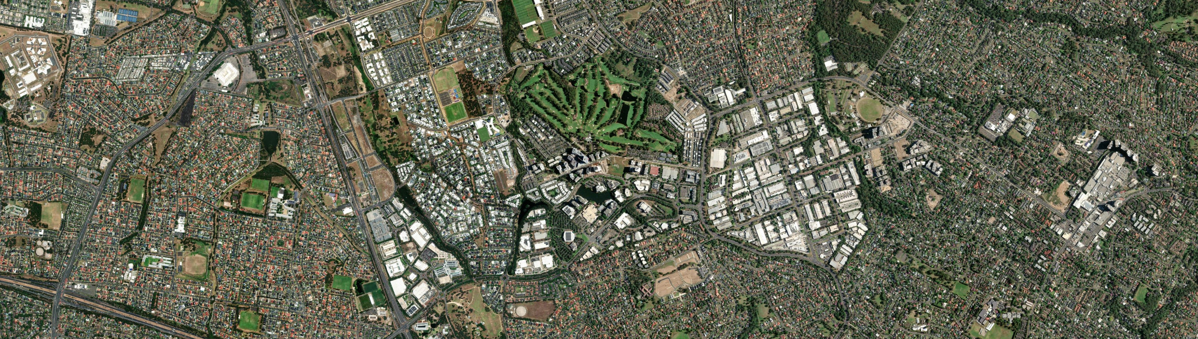 Aerial view of Norwest, NSW