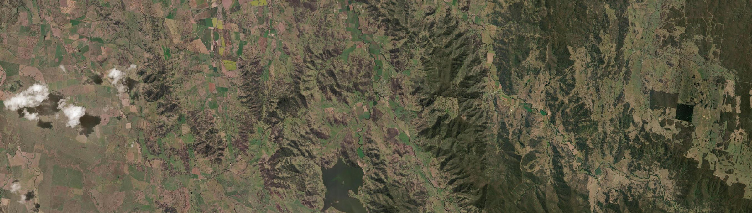 Aerial view of Woolomin, NSW