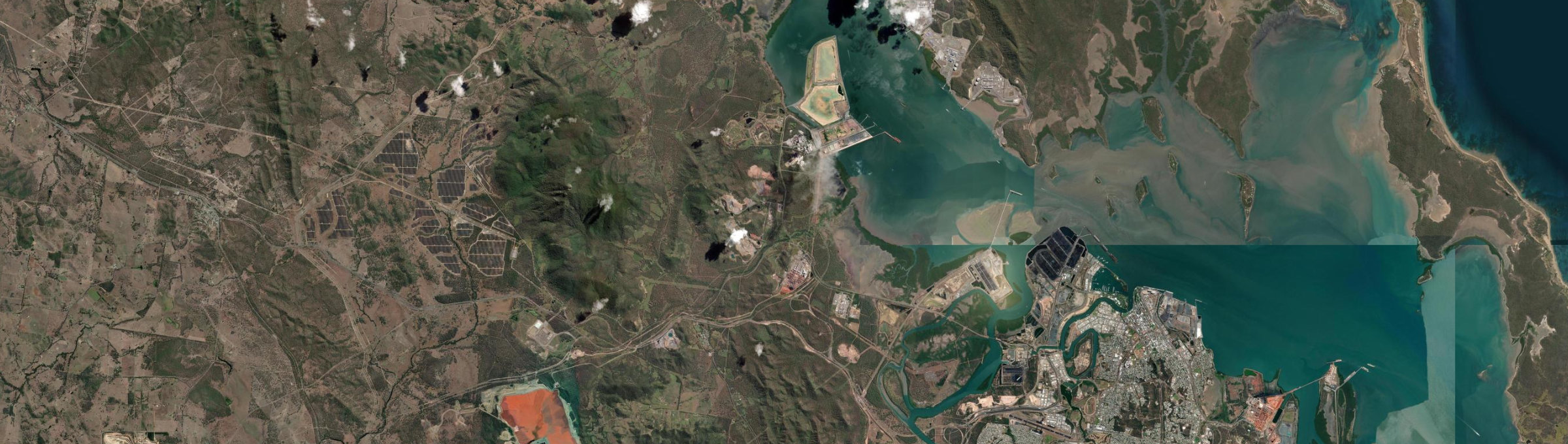 Aerial view of Yarwun, QLD