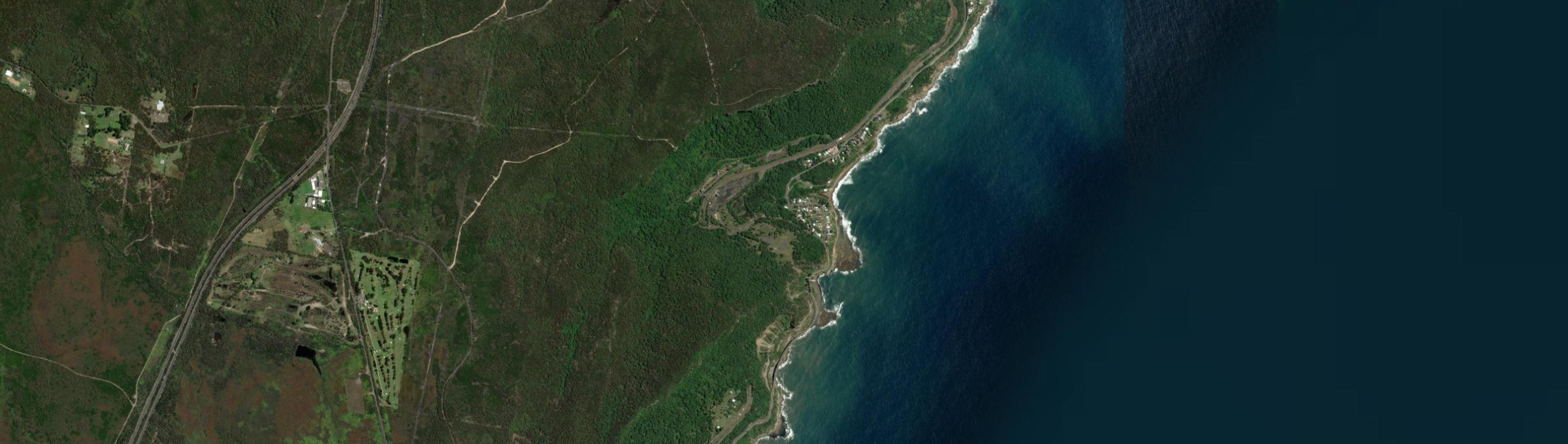 Aerial view of Coalcliff, NSW