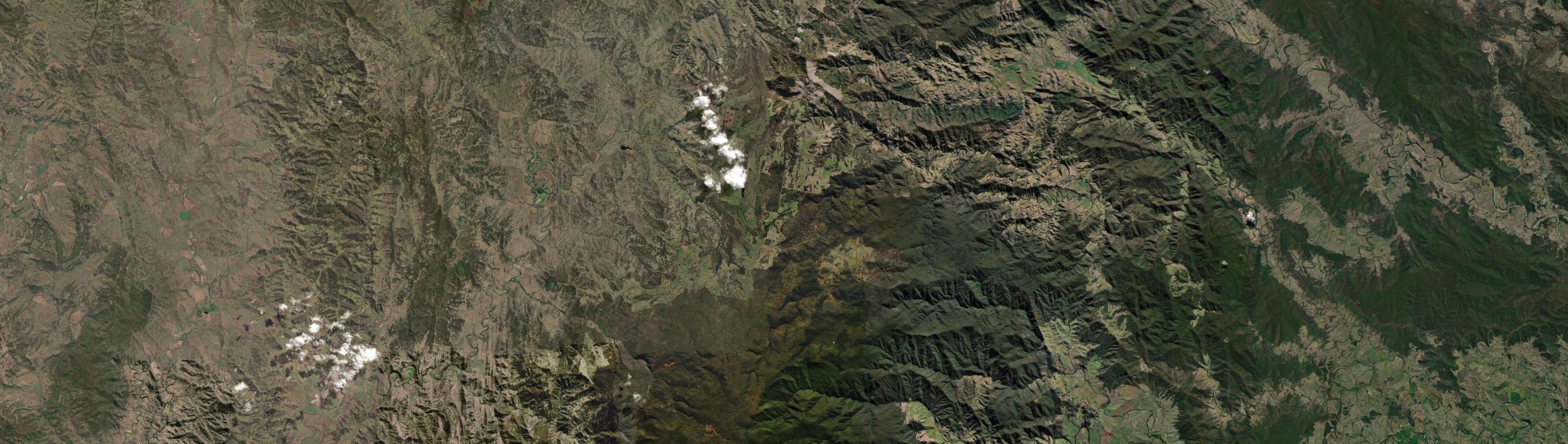 Aerial view of Tomalla, NSW