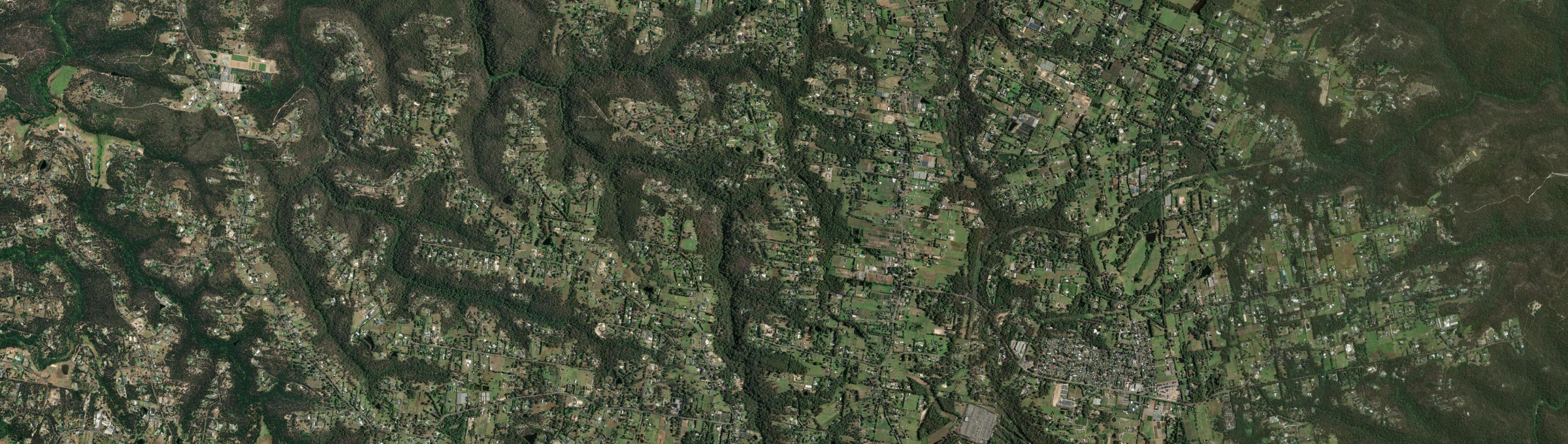 Aerial view of Middle Dural, NSW
