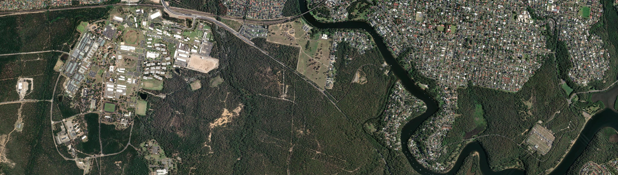 Aerial view of Pleasure Point, NSW
