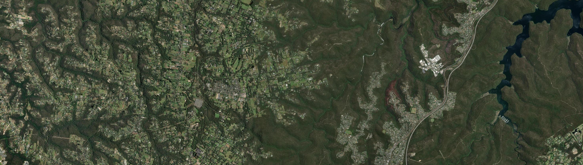 Aerial view of Galston, NSW
