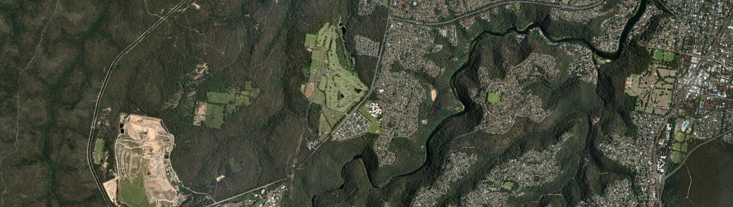Aerial view of Barden Ridge, NSW